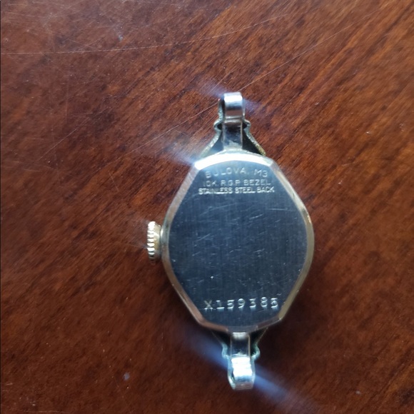 SOLD ❌Antique Bulova Watch 14k White Gold & Diamonds - Picture 5 of 5